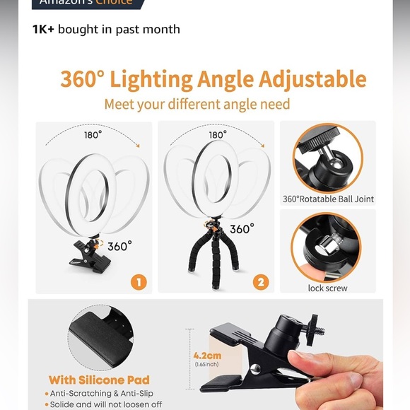 Small clip-on ring light - Picture 3 of 4